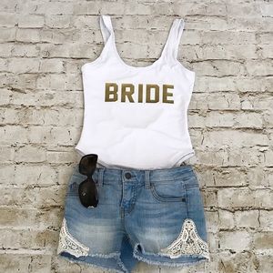 Bride One Piece Bathing Suit
